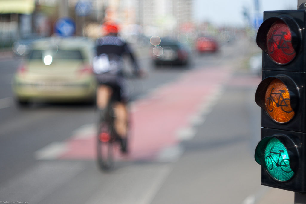 sygnalizacja świetlna dla rowerzystów