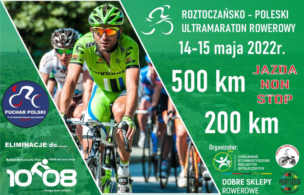 Roztoczańsko Poleski Ultramaraton Rowerowy plakat